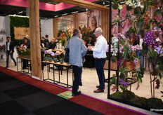 Het was lekker druk op de  stand van Floricultura.